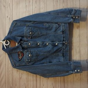 Levi's Harley-Davidson 90s Style Trucker Jacket Denim Women's Medium Jean Jacket